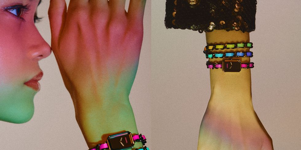 Chanel限量Electro膠囊系列「集合J12、Première等4大香奈兒腕表」披上電音彩虹光譜-復(fù)刻表