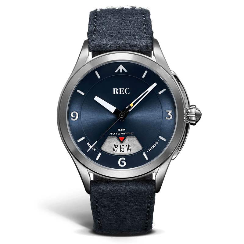 REC RJM 04 Bluebird噴火戰機藍盤手表-復刻表