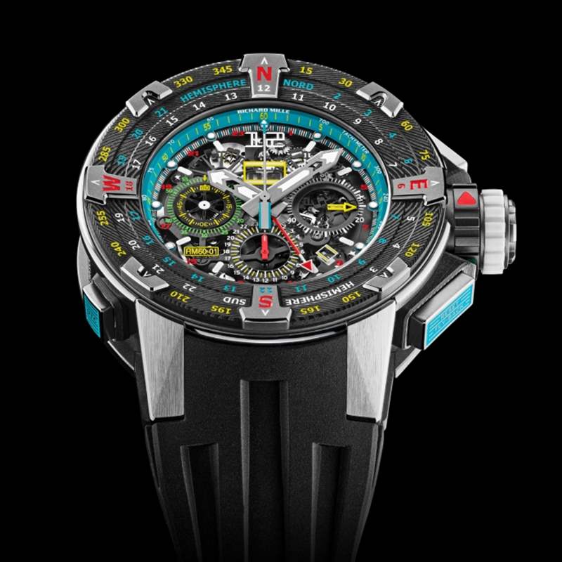 2021最新理查德Richard Mille RM60-01 Les Voiles de St Barth的航海藍(lán)調(diào)-復(fù)刻表