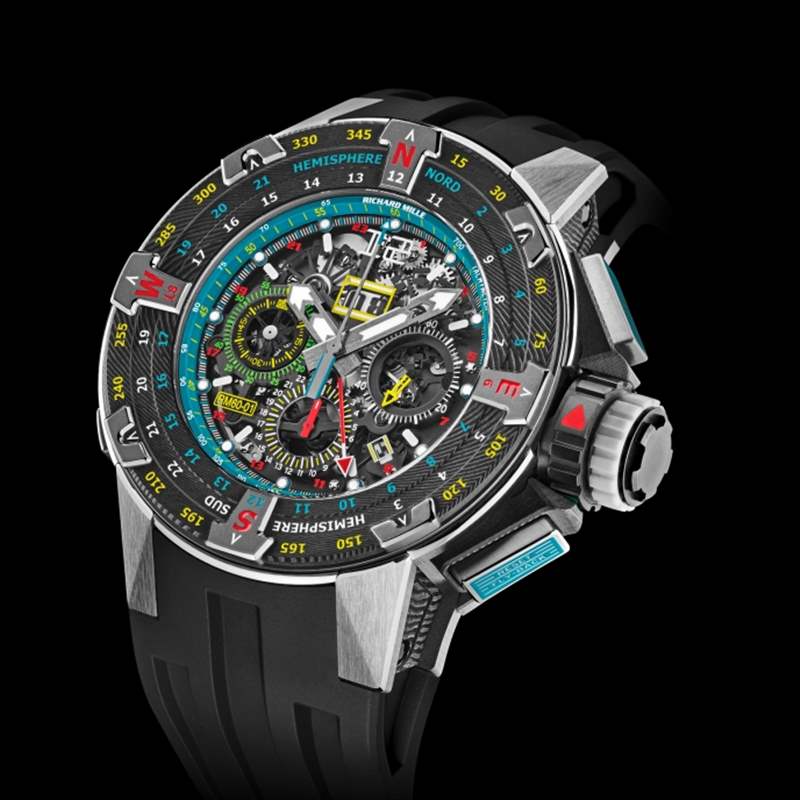 2021最新理查德Richard Mille RM60-01 Les Voiles de St Barth的航海藍(lán)調(diào)-復(fù)刻表