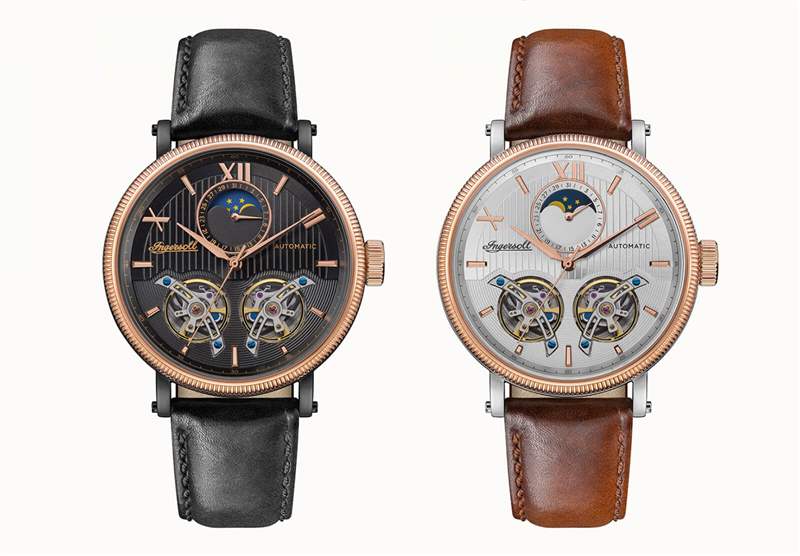 美國產小眾雙陀飛輪腕表:英格索好萊塢自動手表-復刻表