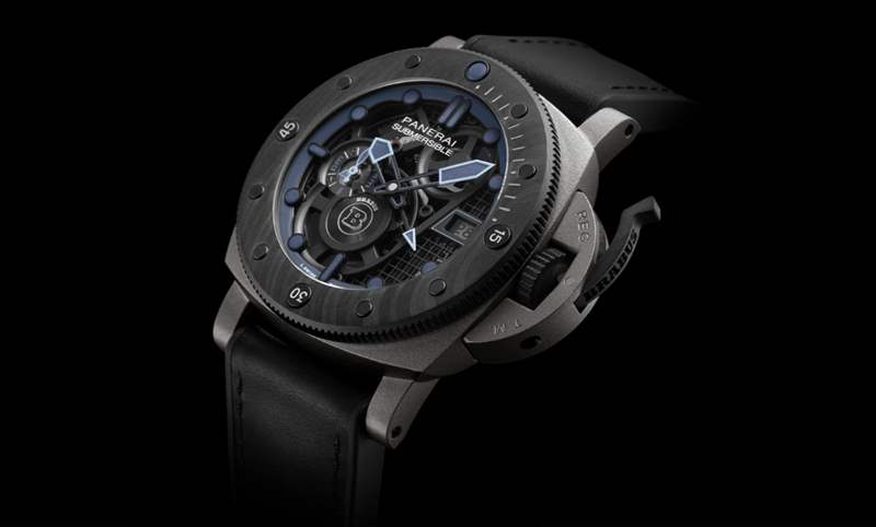 沛納海Panerai Submersible S BRABUS Blue Shadow Edition專業(yè)潛水腕表-復刻表