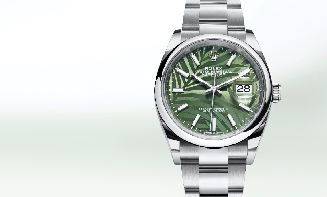 熱帶風情上場！ROLEX Datejust 36棕櫚葉面盤-復刻表