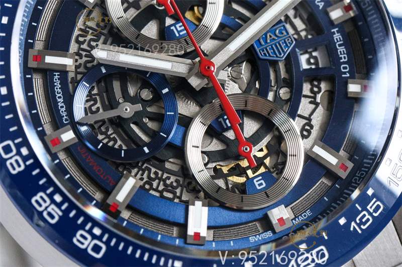 XF廠泰格豪雅卡萊拉01騷藍(lán)盤腕表復(fù)刻做工怎么樣-復(fù)刻表