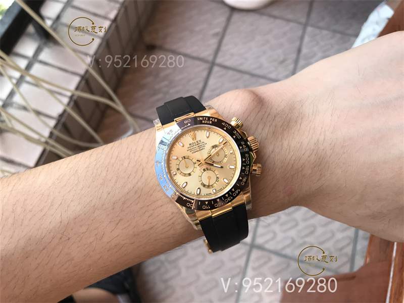 N廠勞力士迪通拿m116518ln間金膠帶復(fù)刻表做工怎么樣,內(nèi)附實拍圖-復(fù)刻表