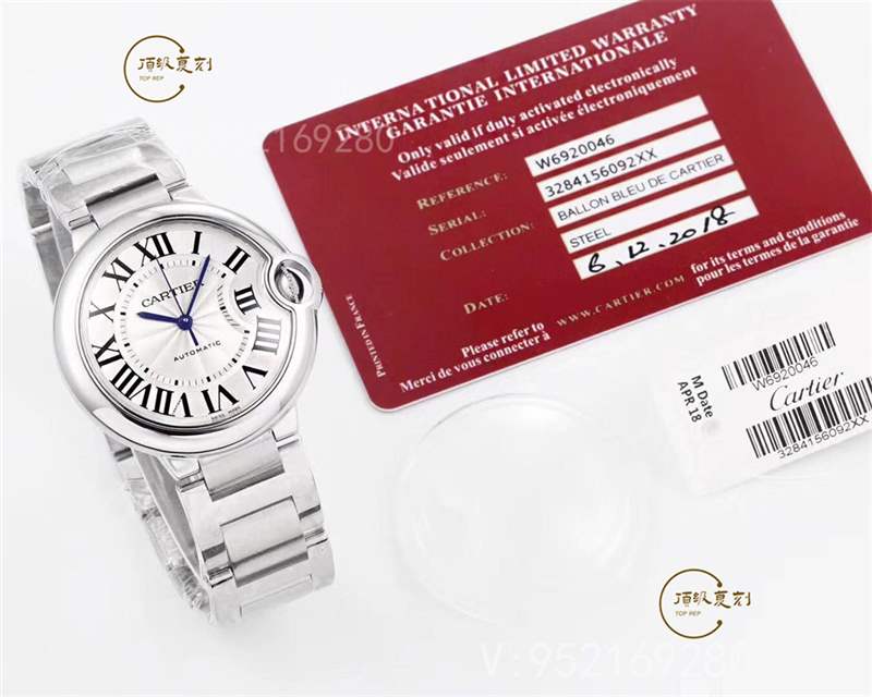 V6廠卡地亞藍氣球33mm和36mm復(fù)刻表質(zhì)量怎么樣-復(fù)刻表