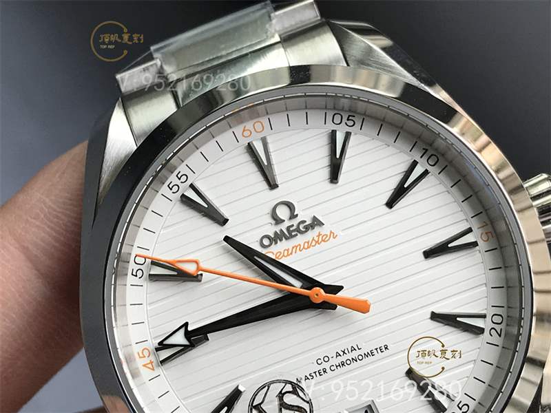 VS廠歐米茄海馬150柚木白盤橙針復刻表做工怎么樣-220.10.41.21.02.001-復刻表