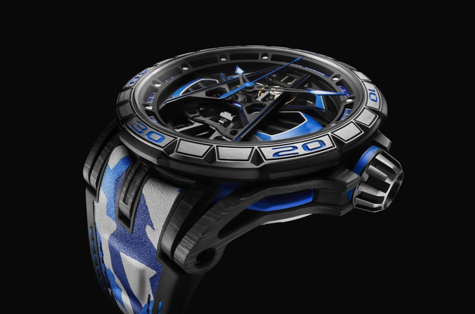 羅杰杜彼再度以藍寶堅尼Huracán Sterrato跑車為靈感打造新款王者競速限量表-復刻表