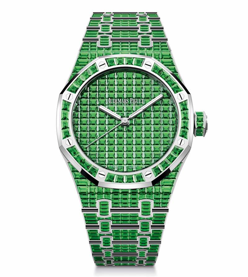 愛彼推出Royal Oak Selfwinding Rainbow Sets珠寶腕表:彩色寶石鑲嵌 愛彼推出Royal Oak Selfwinding Rainbow Sets珠寶腕表:彩色寶石鑲嵌-復(fù)刻表