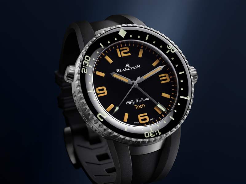 寶珀推出Fifty Fathoms 70th Anniversary Act 2 Tech Gombessa潛水腕表：3小時潛水計時-復刻表