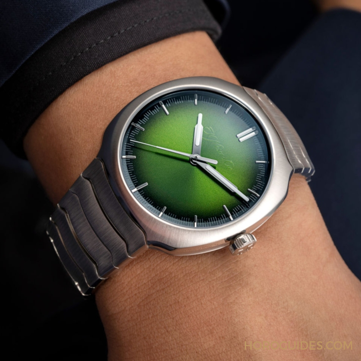 青龍升級回歸、夢幻紫色同步亮相|H. MOSER & CIE. Streamliner Centre Seconds Matrix Green-復(fù)刻表