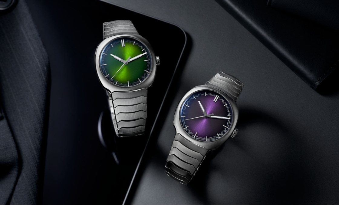 青龍升級回歸、夢幻紫色同步亮相|H. MOSER & CIE. Streamliner Centre Seconds Matrix Green-復(fù)刻表