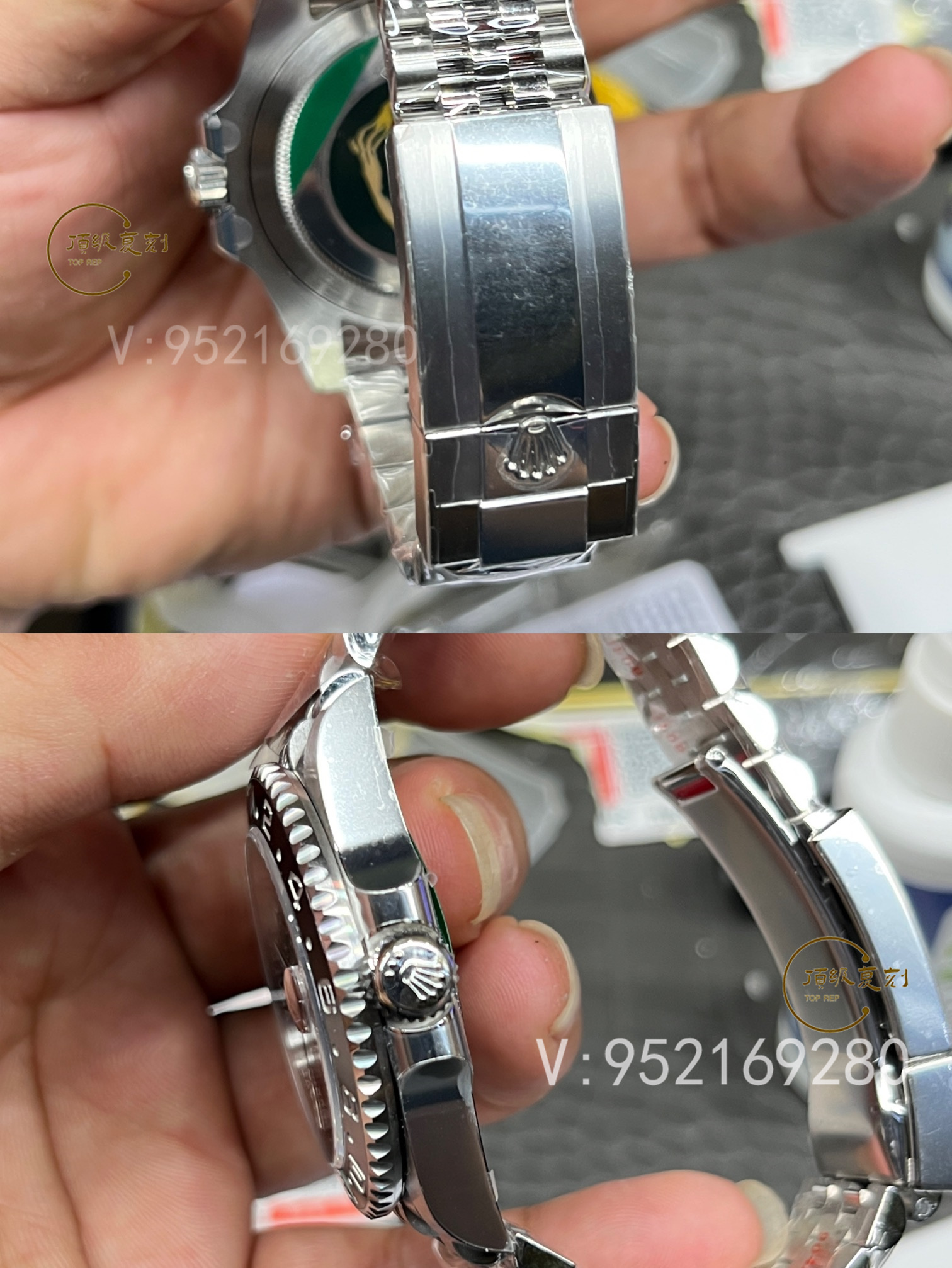 C廠Clean廠勞力士格林尼治黑灰皮蛋圈GMT小綠針腕表詳細評測-復(fù)刻表