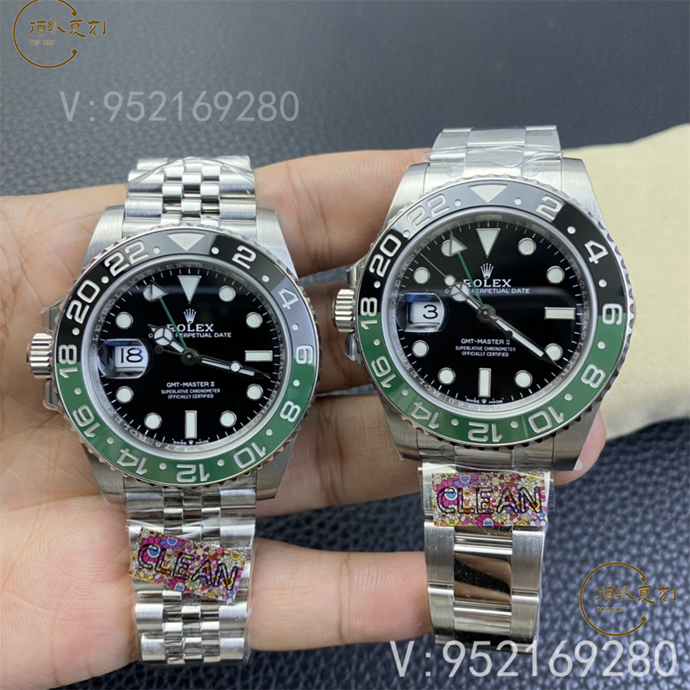 Clean廠勞力士雪碧圈復刻表深度細節測評,左撇子勞力士右手表友必備-復刻表